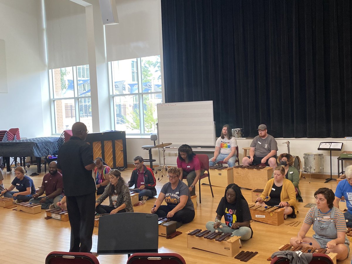 DanFlanRoby's tweet photo. Hanging with Tidewater Orff at ODU! Fun workshop! https://t.co/9NXEOwGRkz