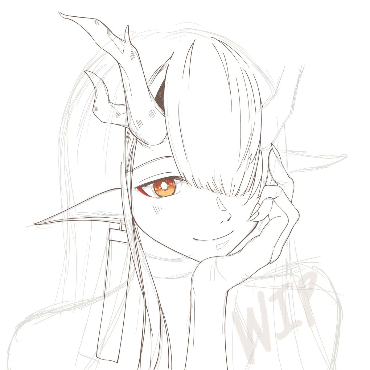 pretzelchocodip's tweet photo. Commission, WIP.

#ArknightsFanArt #Arknight #illustration https://t.co/pzeITKwvcB