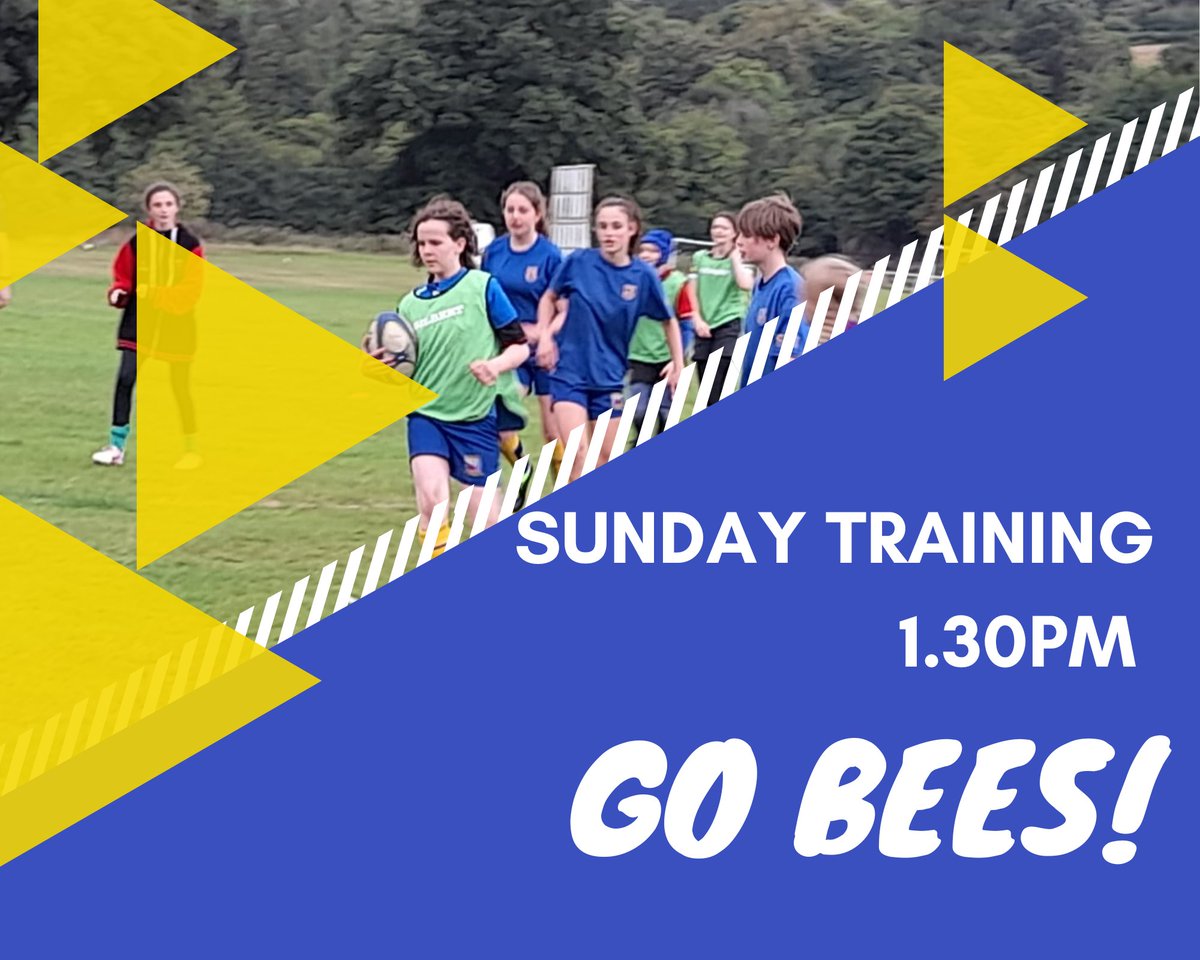MatlockBees's tweet photo. Join us for training this Sunday afternoon. We're hooking up with our partner club Chesterfield Panthers. We'll be at their pitches in Dunston, Chesterfield.
@matlockrugbyclub @matlock_rugby_junior_and_mini
#matlockbees #matlockrugbyclub #nldgirlsrugby #RedRoses #thisgirlcan https://t.co/ALJh9chqXM