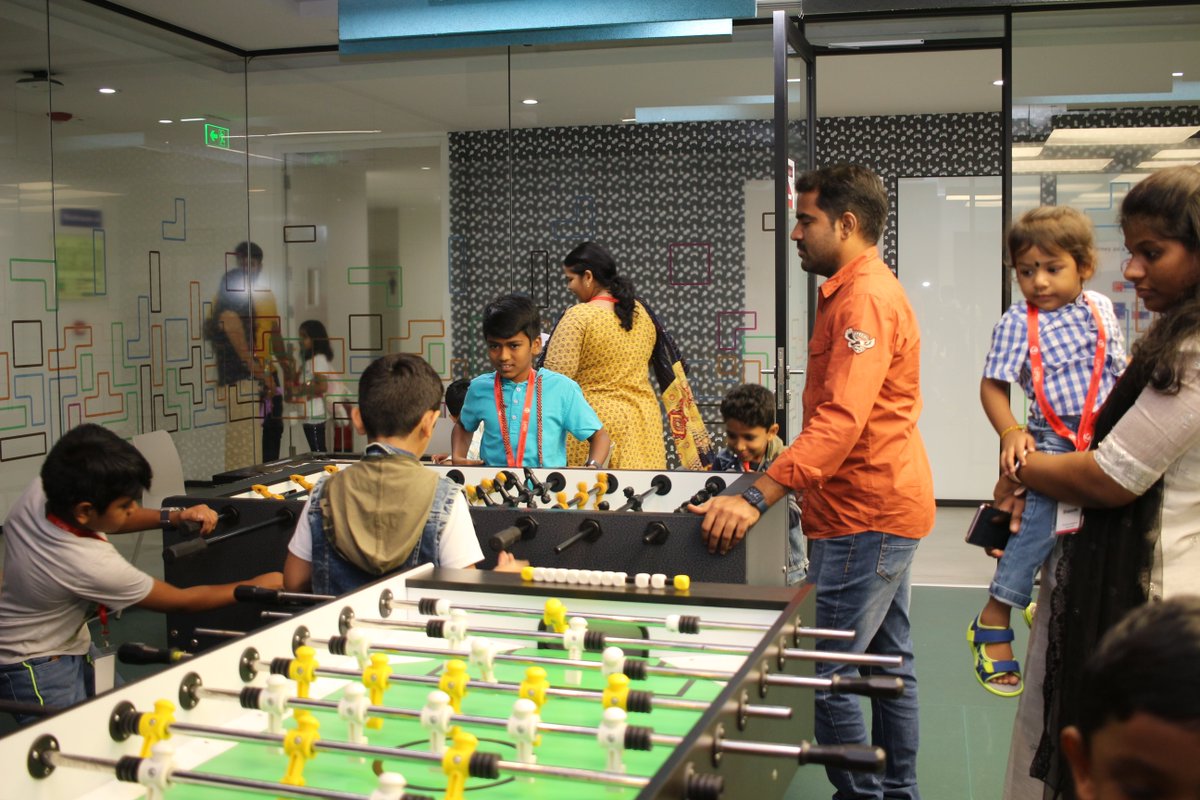 Balu35001403's tweet photo. @F5 Hyderabad “Bring Your Kid to Work day”. Kids playing and showing their creativity at parents workplace. #AForceFor #BeF5 https://t.co/SJtEC6lLqY