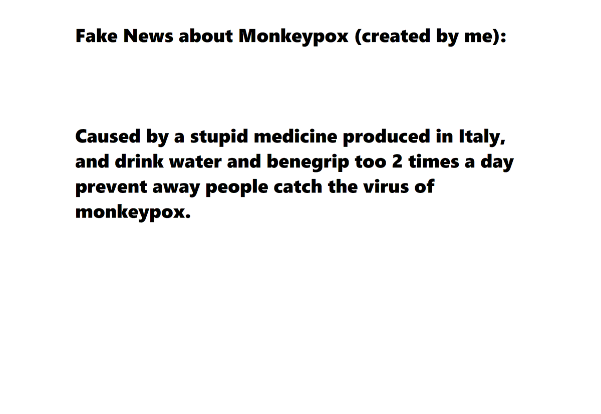 luangame_759's tweet photo. My creation: The First Fake News of the diease Monkeypox in the world.

#varioladomacaco #monkeypox #fakenews https://t.co/TbBXl0q6hP