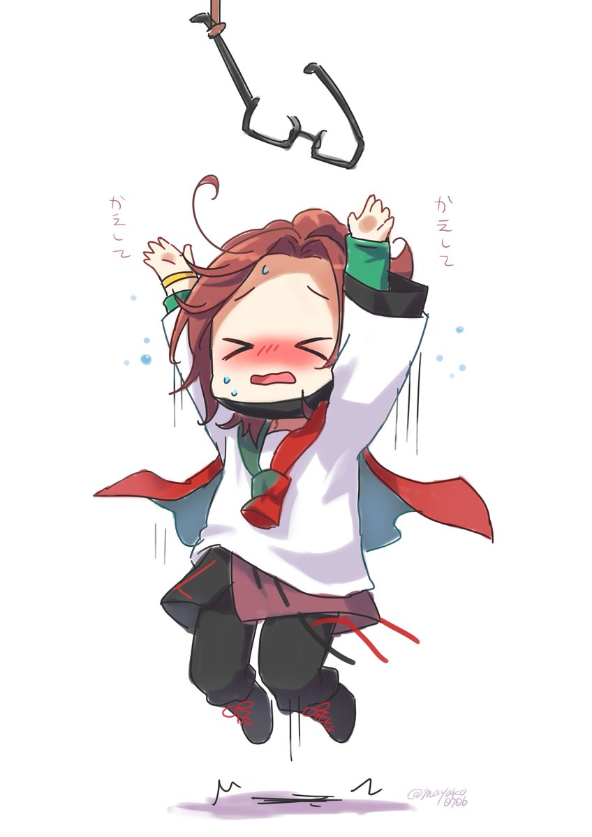 「【ハンセム】メガネで参加失礼します!#ハンセム版深夜の創作一本勝負 」|真哉子のイラスト
