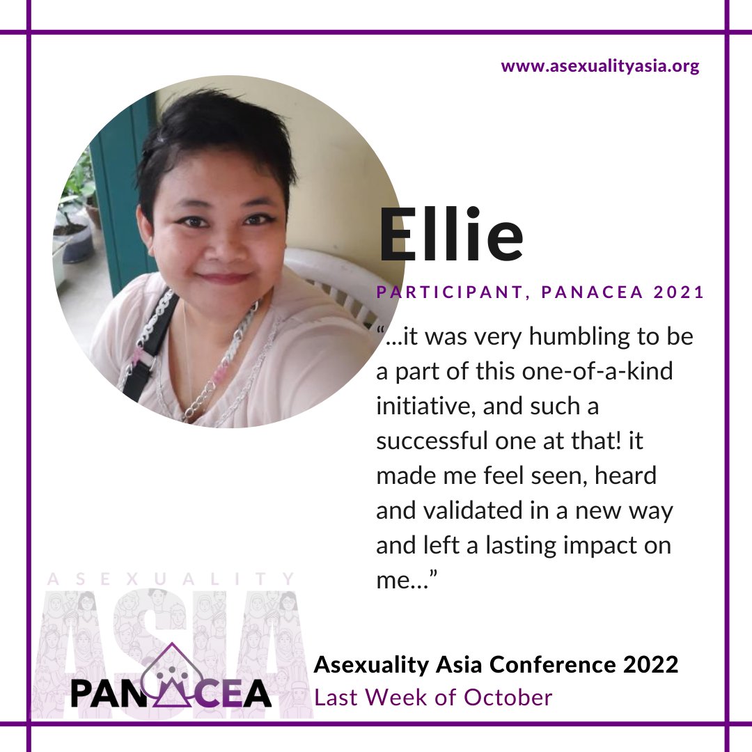 AsexualityAsia's tweet photo. Ellie was a speaker at one of the panels and attendee on other sessions of the conference. They continue to collaborate with PanACEa in multiple ways till date. Your kind words mean a lot to us Ellie! Thank you! #Testimonial #asexualityasia #PanACEa #conference https://t.co/yBFiEs5bLx