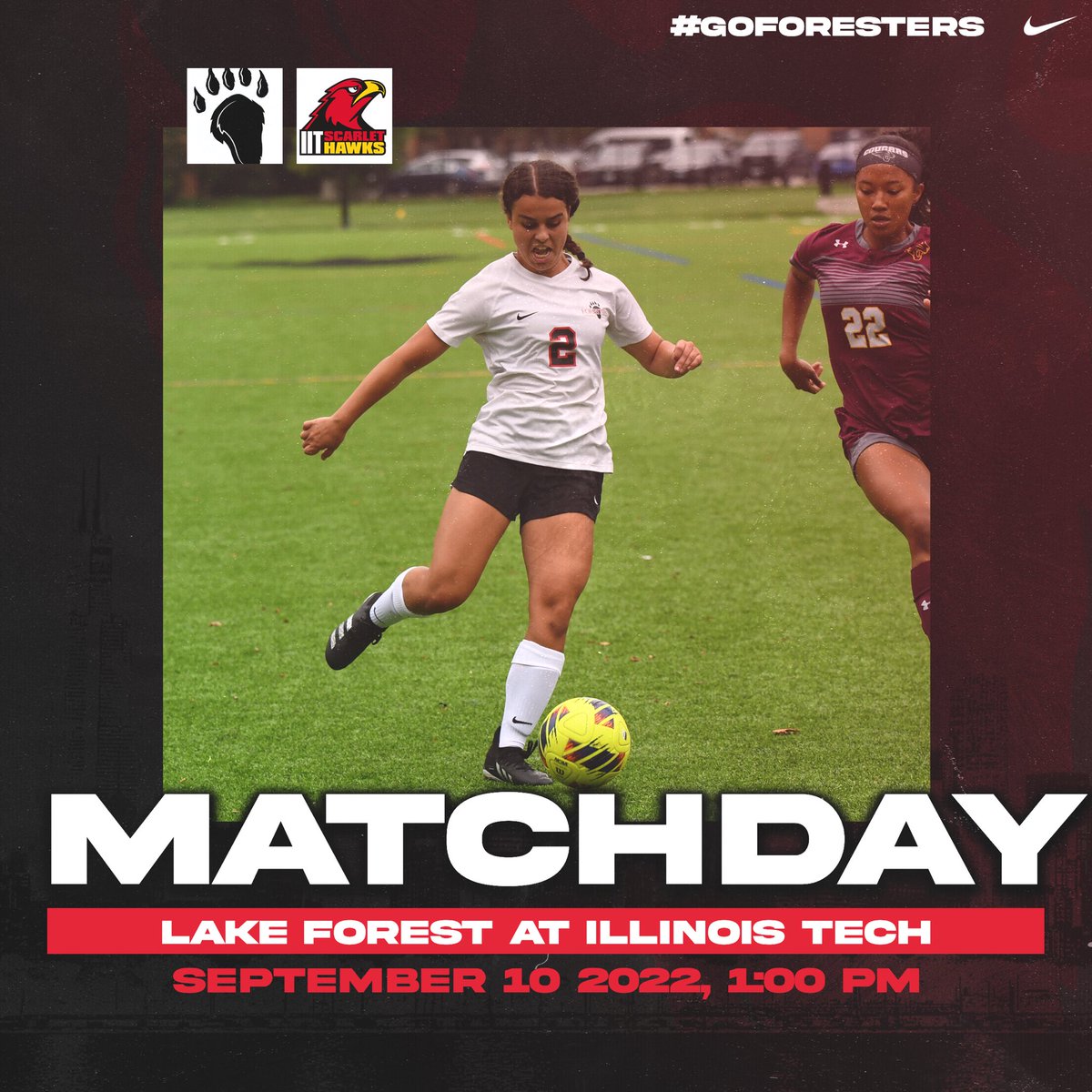 Heading to the city for a tough non-conference matchup today. #ForesterForward