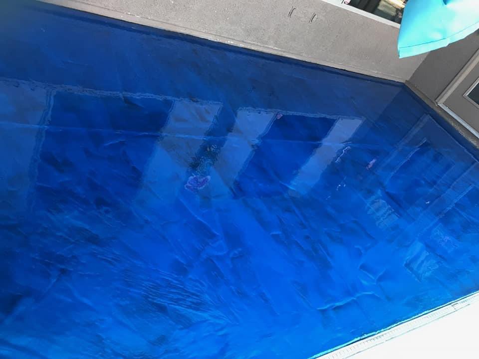 EpoxyArizona's tweet photo. Want to bring the oven in your back patio? Check out this beautiful 🤩 blue metallic #epoxy #back #patio! Give us a call at ☎️ 520-549-7772 or
 ☎️ 603-688-9967 for all your #epoxy and #polishing #flooring needs! https://t.co/JPEMEKBHUu