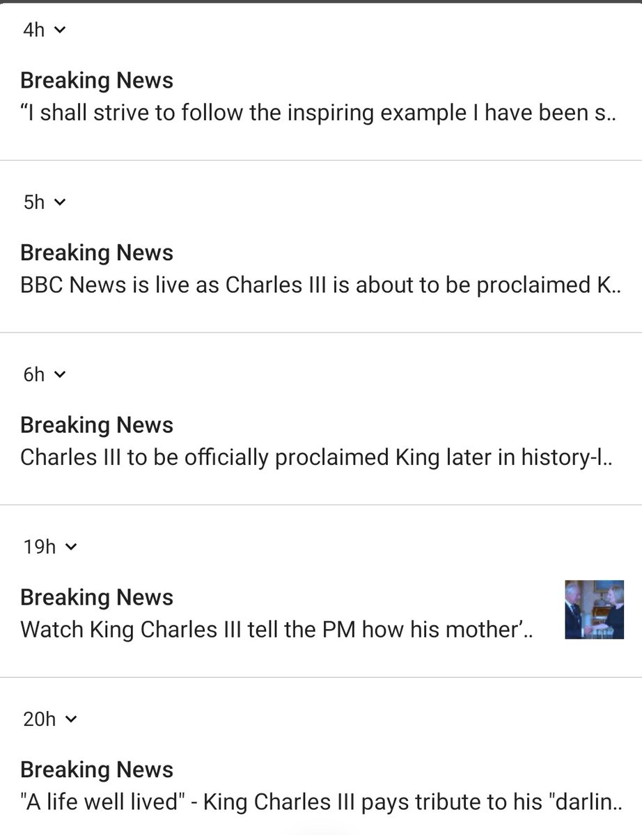The Queen died. Now everything King Charles III does is BREAKING NEWS? Let the 73 year old get on with his new job and use "Breaking News" more sparingly 😂 <a href="/BBCBreaking/">BBC Breaking News</a>