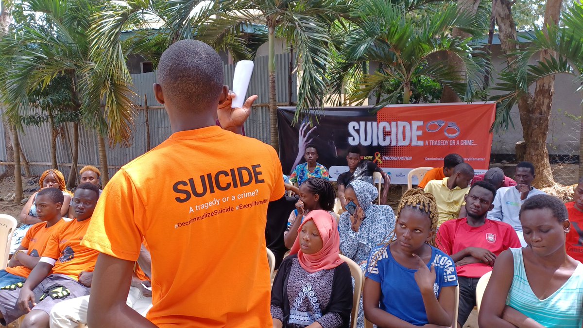 Afya_360's tweet photo. The young people are vulnerable when it comes to suicide hence having an interactive educational workshop session on #SuicidePrevention during #WSPD2022 targeting them was necessary.

#CreatingHopeThroughAction #DecriminaliseSuicide #ChooseToKeepGoing #MentalHealthPriority https://t.co/gMCb0O0oQJ