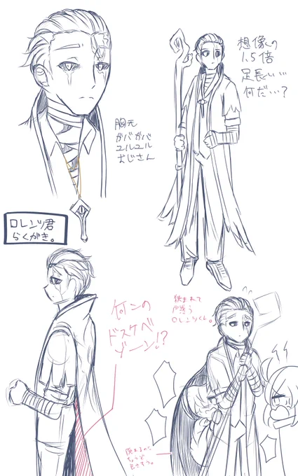ロレンツ君練習がてら落書き 