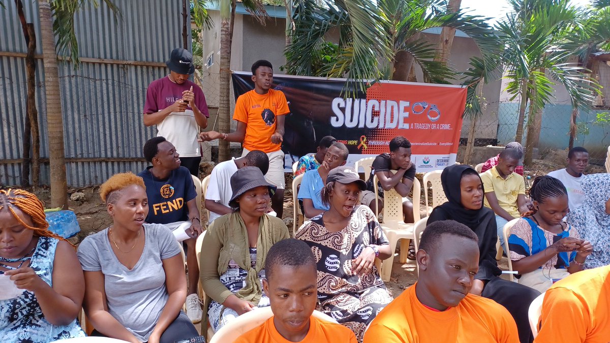 Afya_360's tweet photo. The young people are vulnerable when it comes to suicide hence having an interactive educational workshop session on #SuicidePrevention during #WSPD2022 targeting them was necessary.

#CreatingHopeThroughAction #DecriminaliseSuicide #ChooseToKeepGoing #MentalHealthPriority https://t.co/gMCb0O0oQJ