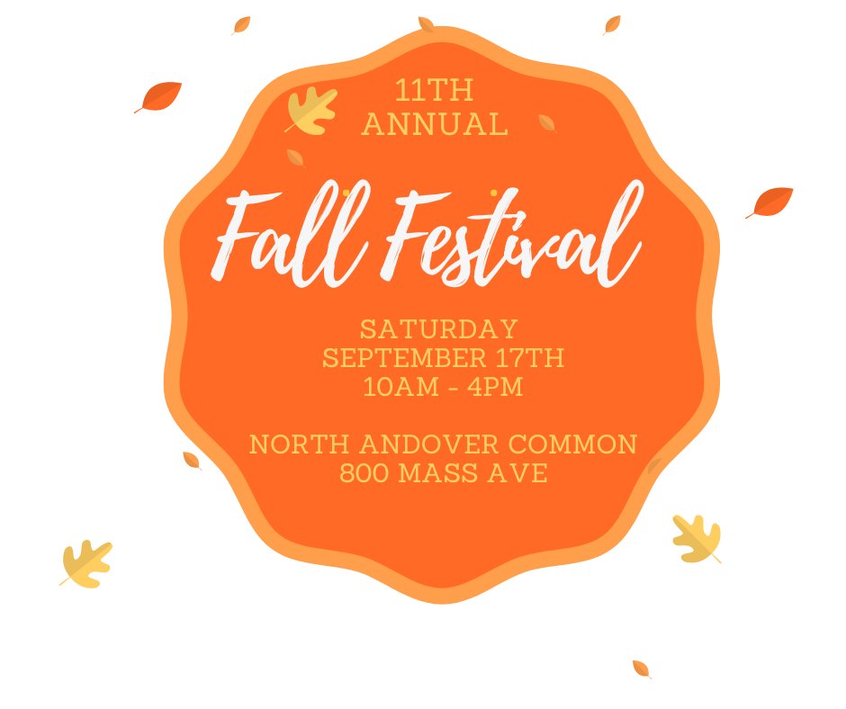 The Fall Festival is just one week away! It's going to be a great day thanks to our presenting sponsors <a href="/call128/">128 Plumbing, Heating, Cooling & Electric</a> <a href="/EnterpriseBank/">EnterpriseBank</a> <a href="/SalemFive/">Salem Five</a> Avalon Apartments and Edgewood Retirement Community.
