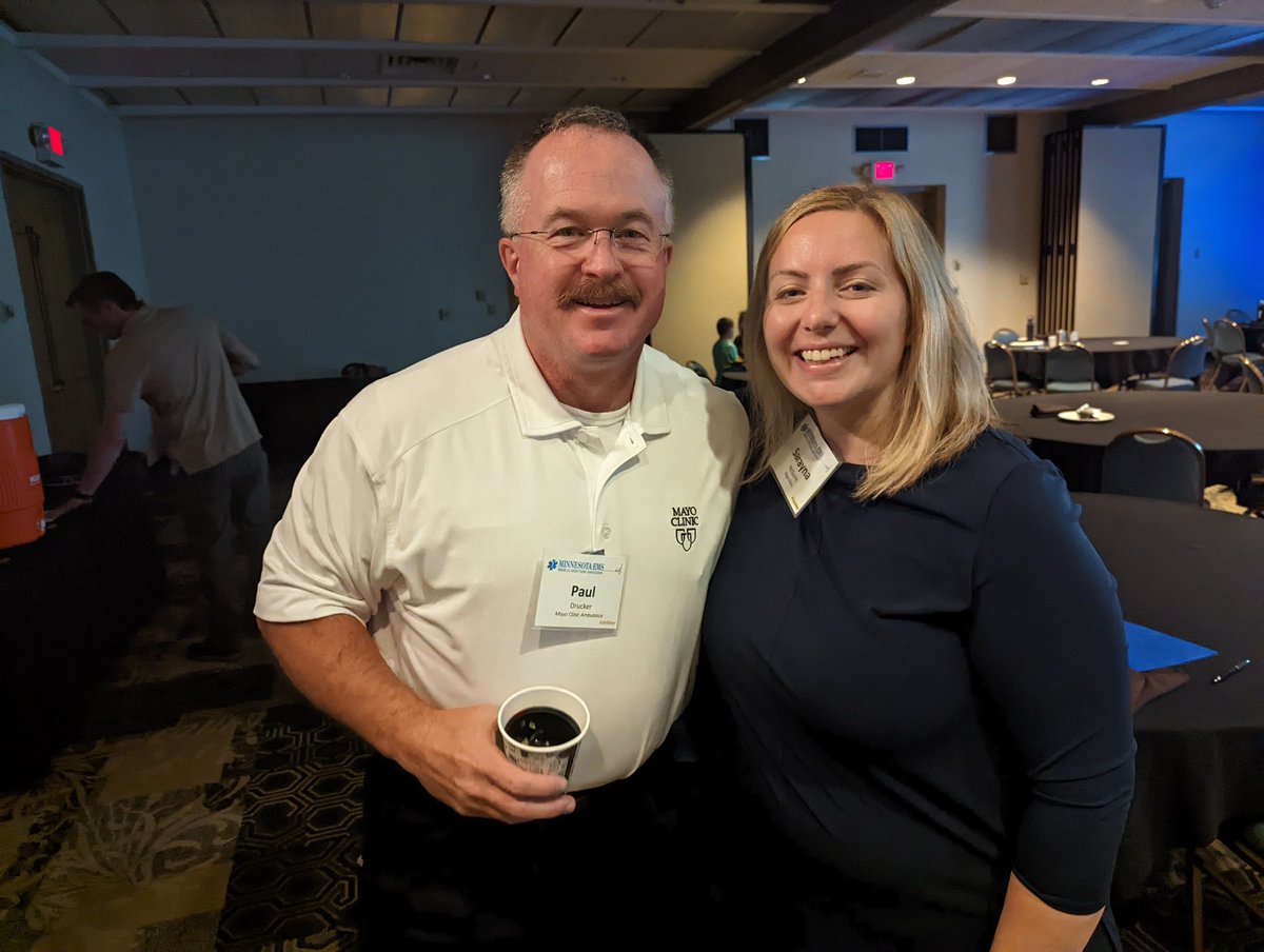 @SMcGuireMD @NoobieMatt @csrussi @MayoClinicEM excellent talk about feedback for EMS at MN Medical Directors Conference and receiving her challenge coin for outstanding impact.