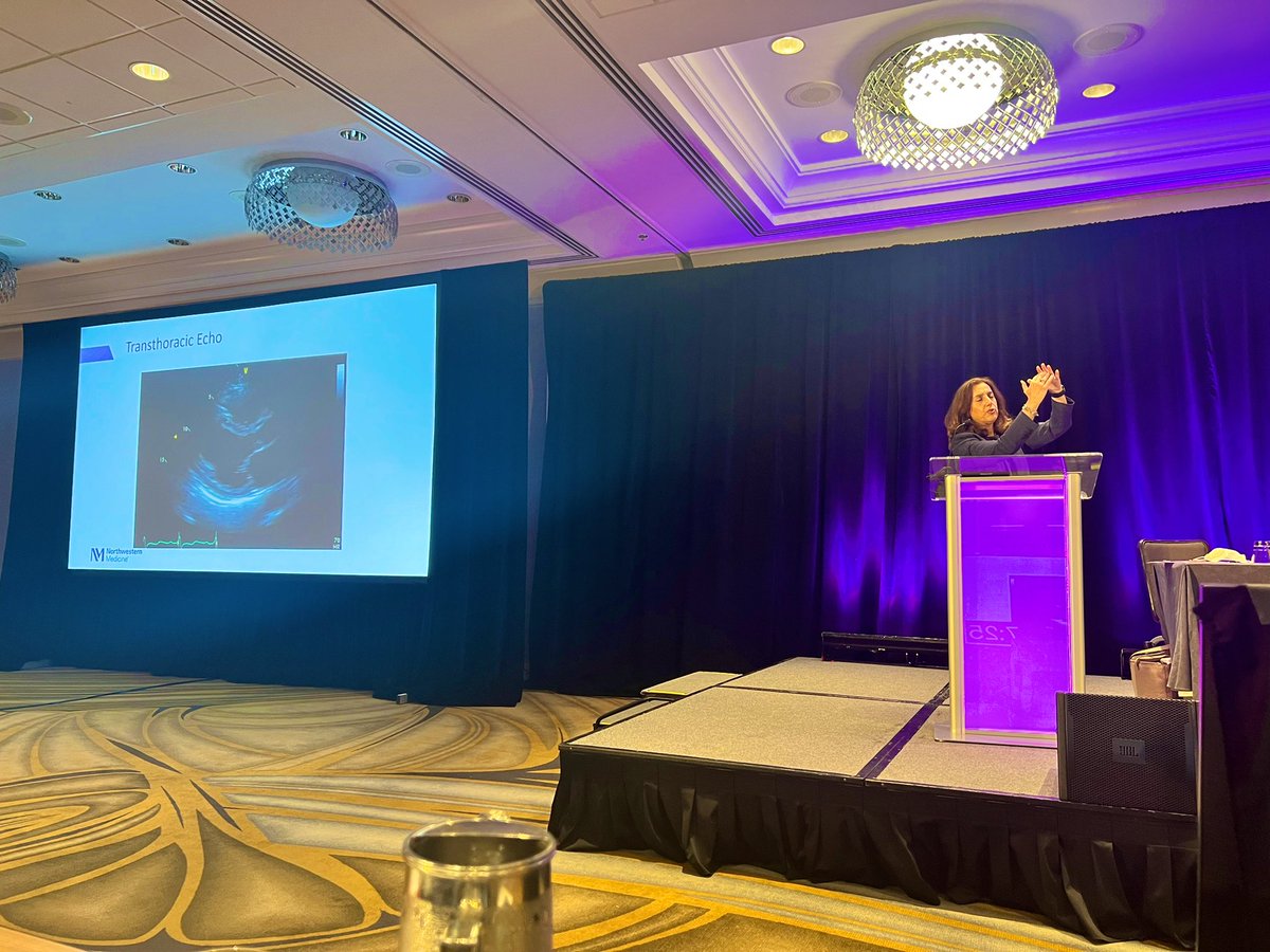 AkhilNarangMD's tweet photo. #EchoNU starting today with an excellent talk on MR by @RigolinVera. Benefit of an in-person conference (beyond seeing your friends and colleagues in person) is using your hands to demonstrate MV pathology! #EchoFirst https://t.co/qZj2eHqCZs