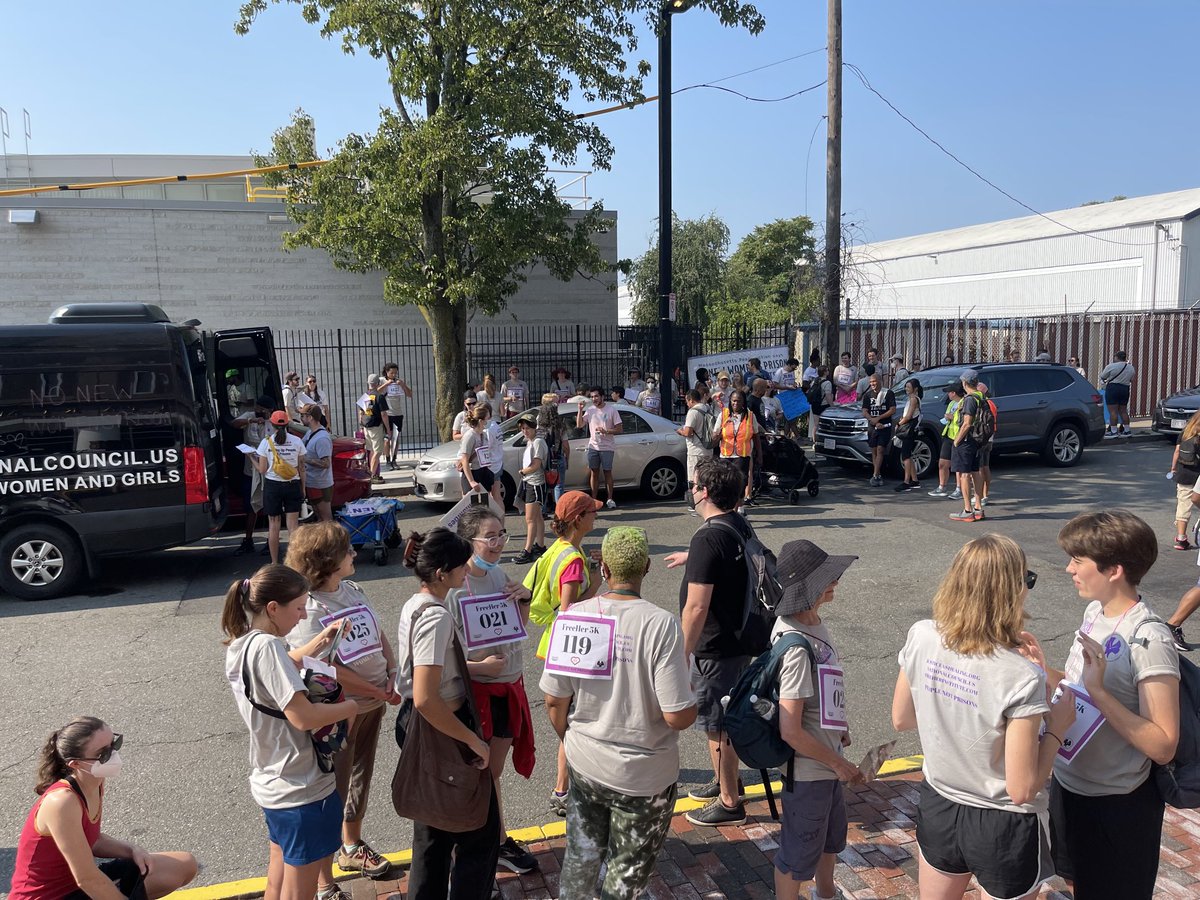 FreeHer 5K! Pass the jail/prison moratorium bill and no cost calls!!! The people are here and have spoken. Override the ⁦<a href="/MassGovernor/">Governor Maura Healey</a>⁩ veto!