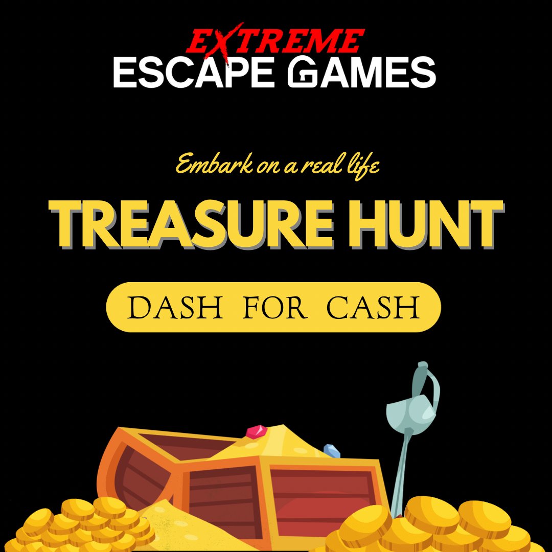 ExtremeEscape's tweet photo. Come experience the thrill of going on a real life treasure hunt with interactive gadgets inside this inventor’s workshop in our DASH FOR CASH game today! https://t.co/mE1PR1naUF
