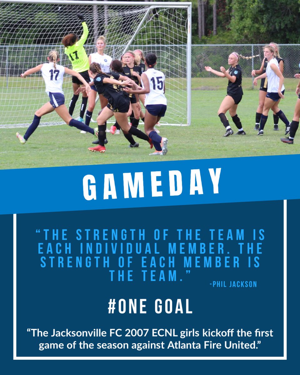 JFC2007ECNL's tweet photo. #gameday #onegoal #ecnl #girlsecnl #playlikeagirl #jfcsoccer #jfc #womenssoccer #futbol #welldone #puma #pumasoccer #pumaclub #pumakingclub #pumaking @jfcgirls @jacksonville_fc @pumafootball @puma @nemours @ECNLgirls https://t.co/qJFdcmG869