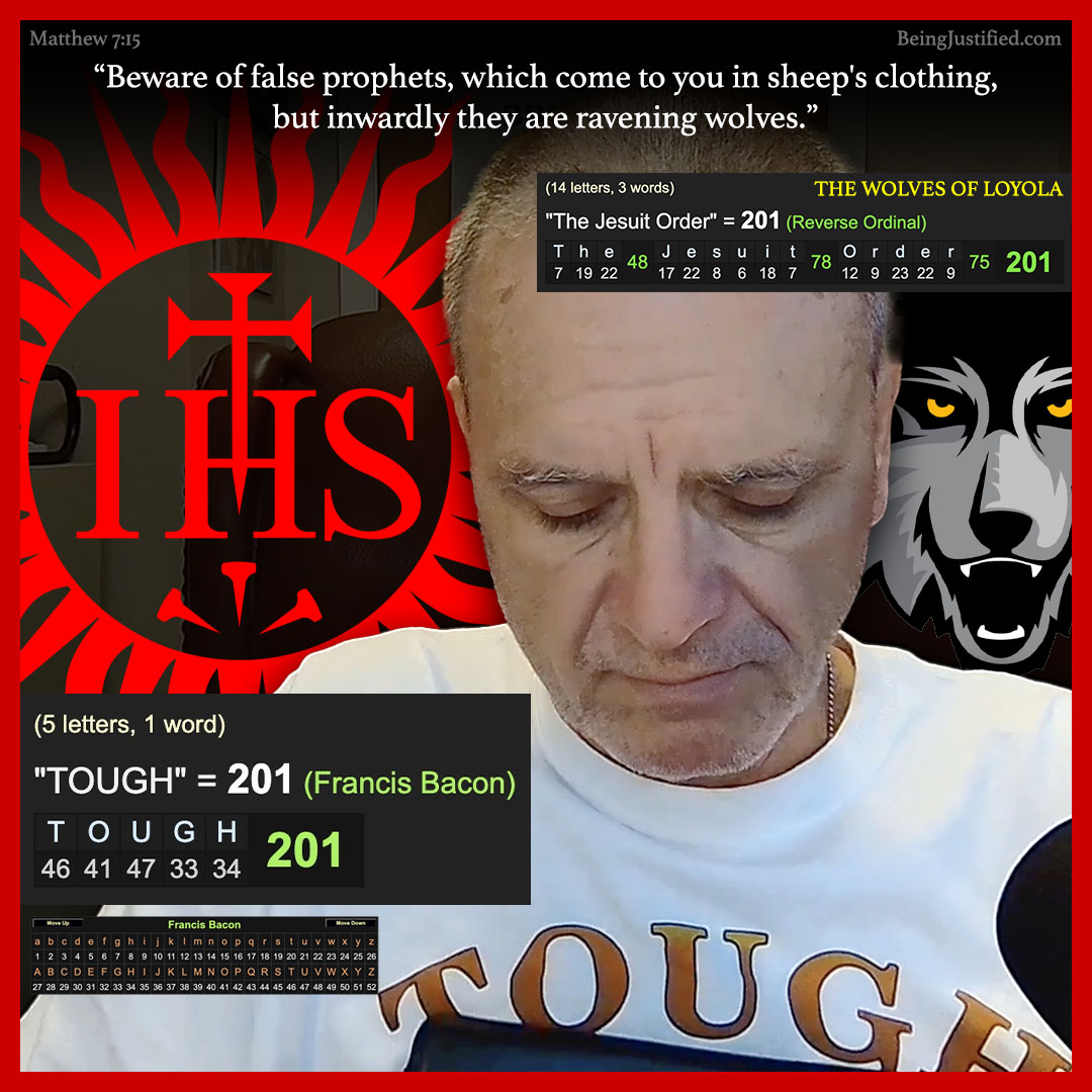 BeingJustified's tweet photo. Real TOUGH. I abhor the jesuit wolves of loyola who are the wolves in sheep's clothing of today. I've known a couple personally, they entertain you with knowledge from the #scriptures but will lie to you about matters that are about to hit like the last days. #TSABS is team 201. https://t.co/2DNbAklst6