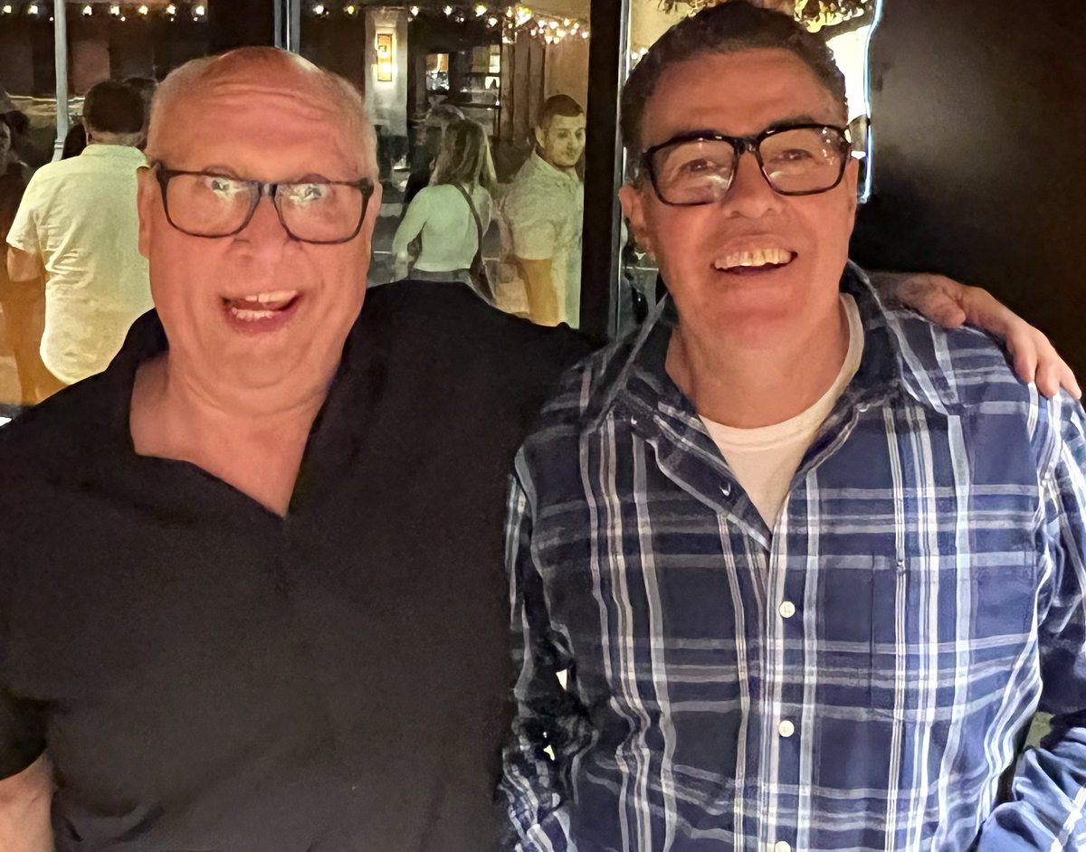 Steelcomic's tweet image. BOOM! 6 years after I was supposed to be buried. @adamcarolla’s “crystal gut saved my butt”. @VinnieTortorich did most of the heavy lifting but I never would have known about #NSNG without the Aceman. Special thanks to @chrislaxamana for your help.