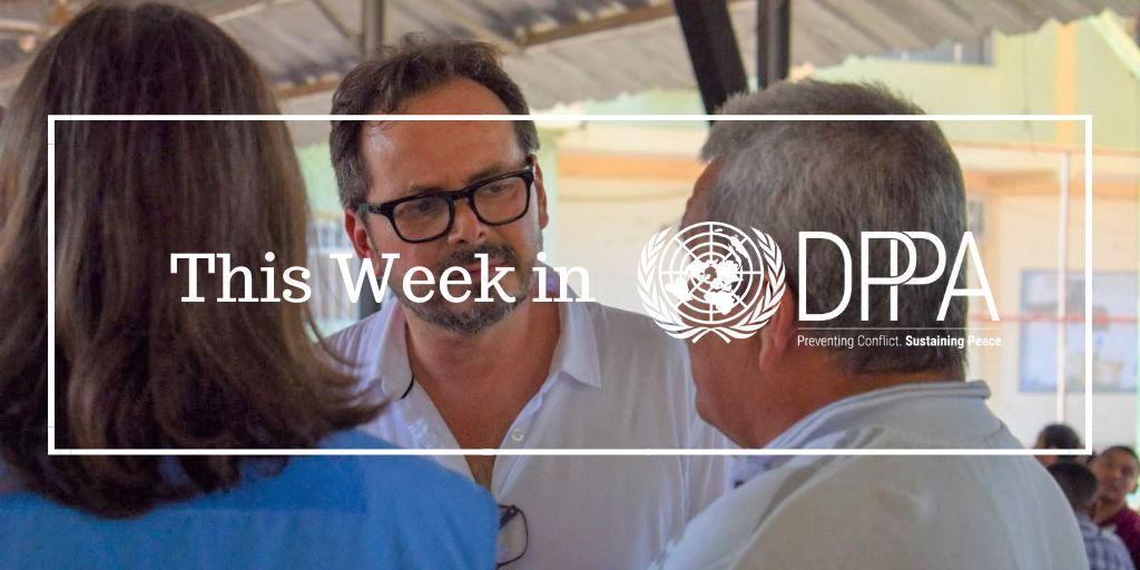 UNDPPA's tweet photo. “This Week in DPPA”: @DicarloRosemary in #Germany; DPPA meets donors; Security Council discusses #Somalia, #Ukraine; #Yemen Special Envoy continues his efforts to extend and expand the truce; @UNITAMS Trilateral Mechanism meets Sudanese women and more: https://t.co/GjY3kdjd3d https://t.co/7Hdz61HlVc