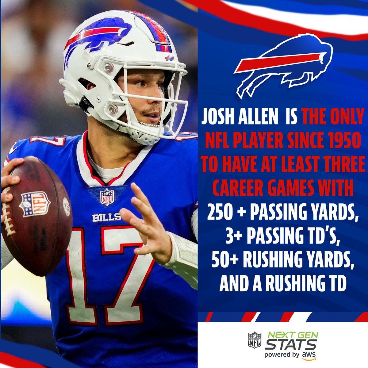 BuffaloBills's tweet photo. That's our QB. ✊

#GoBills | #BillsMafia https://t.co/gLGen9jepq