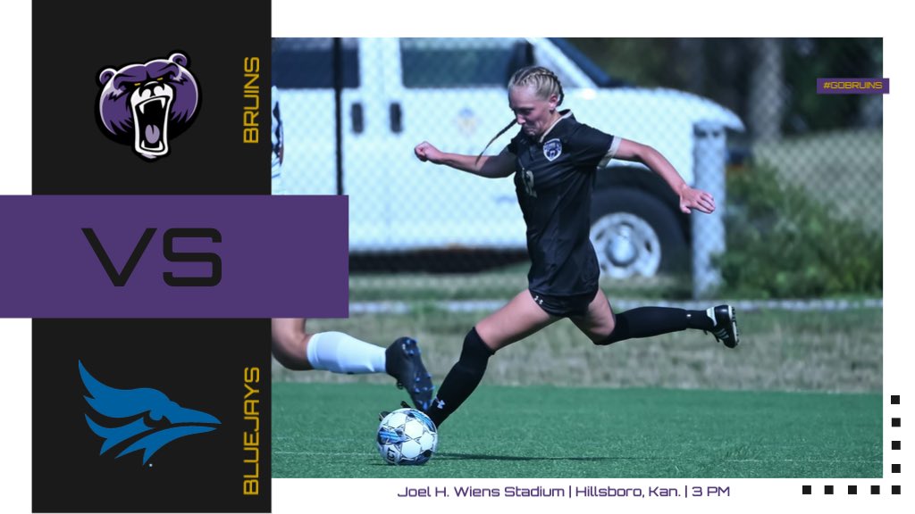 BUBruins's tweet photo. ⚽️️ GAMEDAY ⚽️

@BU_WomenSoccer 

🆚

@GoTaborBluejays 

🕑 3:00 PM 
🏟 Joel H. Wiens Stadium 
📍Hillsboro, Kan.
📊 https://t.co/S9vfKEN9oQ
📺 https://t.co/HKPynFsnt3

#NAIAWSOC#GAMEDAY#BUBruins https://t.co/8OEhMn8b9t