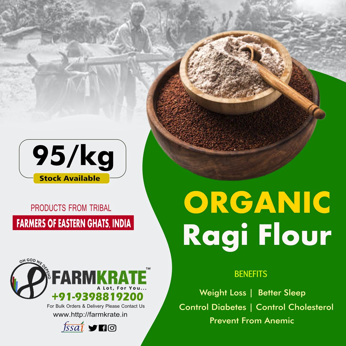 #organic #flour #organicflour #ragi
#farmkratesupportsfarmers #farmkrate #farmerssupport #trending #aveendokala #instagram