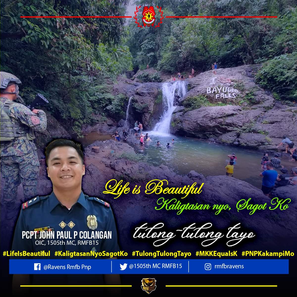 rpsc_procor's tweet photo. 𝑳𝒊𝒇𝒆 𝒊𝒔 𝑩𝒆𝒂𝒖𝒕𝒊𝒇𝒖𝒍 . . . 𝑲𝒂𝒍𝒊𝒈𝒕𝒂𝒔𝒂𝒏 𝒏𝒊𝒚𝒐, 𝑺𝒂𝒈𝒐𝒕 𝑲𝒐 ❣️
𝑴𝒂𝒍𝒂𝒔𝒂𝒌𝒊𝒕+𝑲𝒂𝒂𝒚𝒖𝒔𝒂𝒏+𝑲𝒂𝒑𝒂𝒚𝒂𝒑𝒂𝒂𝒏 𝒕𝒖𝒏𝒈𝒐 𝒔𝒂 𝑲𝒂𝒖𝒏𝒍𝒂𝒓𝒂𝒏

#LifeIsBeautiful
#KaligtasanNyoSagotKo
#TulongTulongTayo
#MKKequalsK
#PNPKakampiMo
#RMFB15Cares https://t.co/FVg7M7JSr4