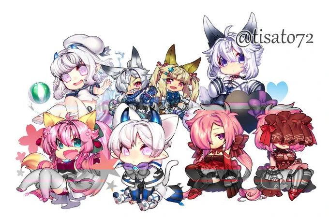 こんな感じのミニ絵を描く人です 