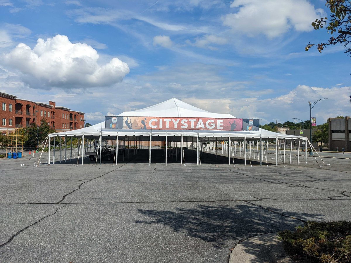 Worried about the rain?

Don’t be! We have a big tent over Lawn Stage and an EVEN BIGGER tent over City Stage! And the show is still on for all four of our stages!

Center City Jams is also under a tent, and Dance at the Van Dyke is in the Cultural Center!
