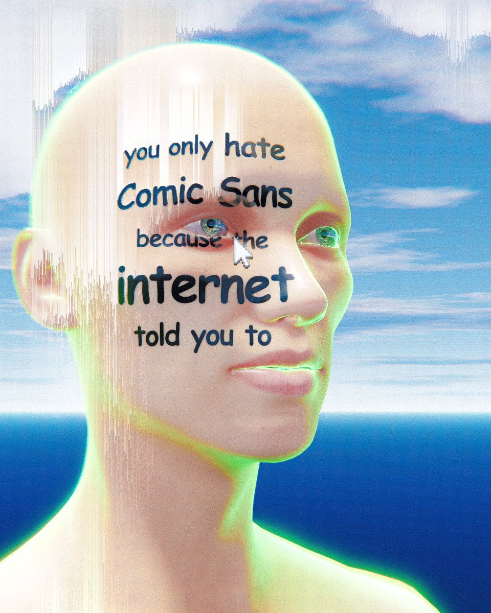 ozbren_xyz's tweet photo. Comic Sans is now live on SuperRare 💎 https://t.co/MvIfYnRnIB