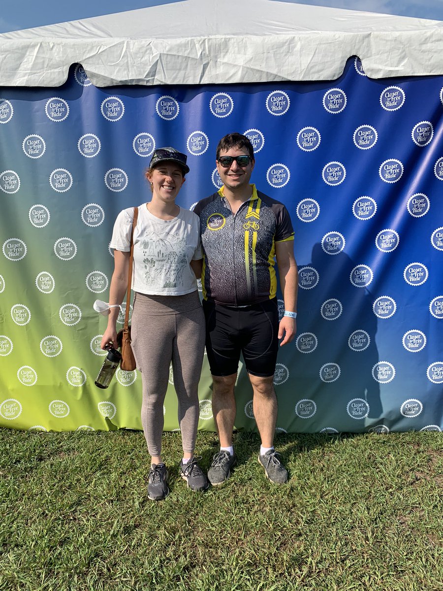 Ride was super fun - feels great to help patients both in and out of the hospital! Ran into @NorinAnsariMD at a rest stop! Congrats to @curtperrymdphd on his ride, and look who came to cheer me on at the finish line! @arielkruger @CTFRide @YaleCancer @YaleHemOnc @SmilowCancer