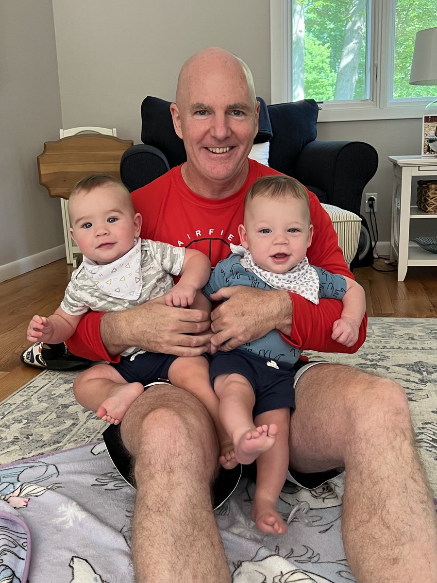 CoachJayYoung's tweet photo. First visit from newest Stag fans!  Fairfield Class of ‘43! https://t.co/TudqSyTF6M