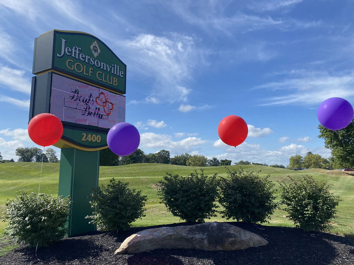 BeatsForBella's tweet photo. We’re ready for the 7th annual Beats for Bella Golf Outing! Thank you @JvilleGolfClub &amp; @tjnelson01. Also thank you to our volunteers from @Jefferson_WBB @coachtomshirley https://t.co/CRbC9omOU2