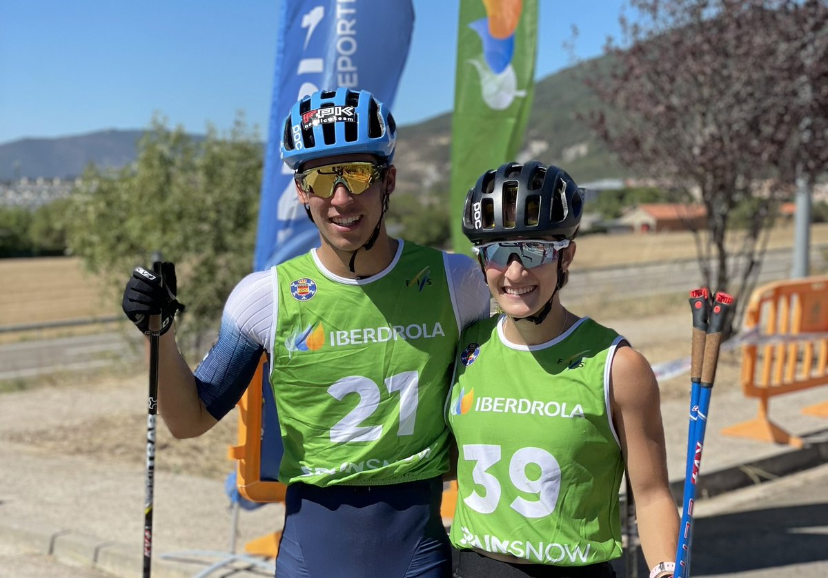 Campeones de España Sprint <a href="/FISCrossCountry/">FIS Cross-Country</a> de #Rollerski <a href="/iberdrola/">Iberdrola</a> 🟢

🥇🙋🏻 <a href="/Iratiicuadrado/">Irati Cuadrado</a> <a href="/Irrintziski/">Irrintzi Ski</a> <a href="/FNDI_NKNF/">FNDI - NKNF</a> 

🥇🙋🏻‍♂️ #peioañarbe #Mgstz <a href="/NKEF_FVDI/">NKEF</a> 

ℹ️ y resultados en bit.ly/3qv1ODK

En Jaca con <a href="/FADIARAGON/">Federación Aragonesa de Deportes de Invierno</a>  <a href="/Cpmayencos/">C.P. Mayencos</a> <a href="/deportegob/">CSD</a>

¡Vamos #Spainsnow!