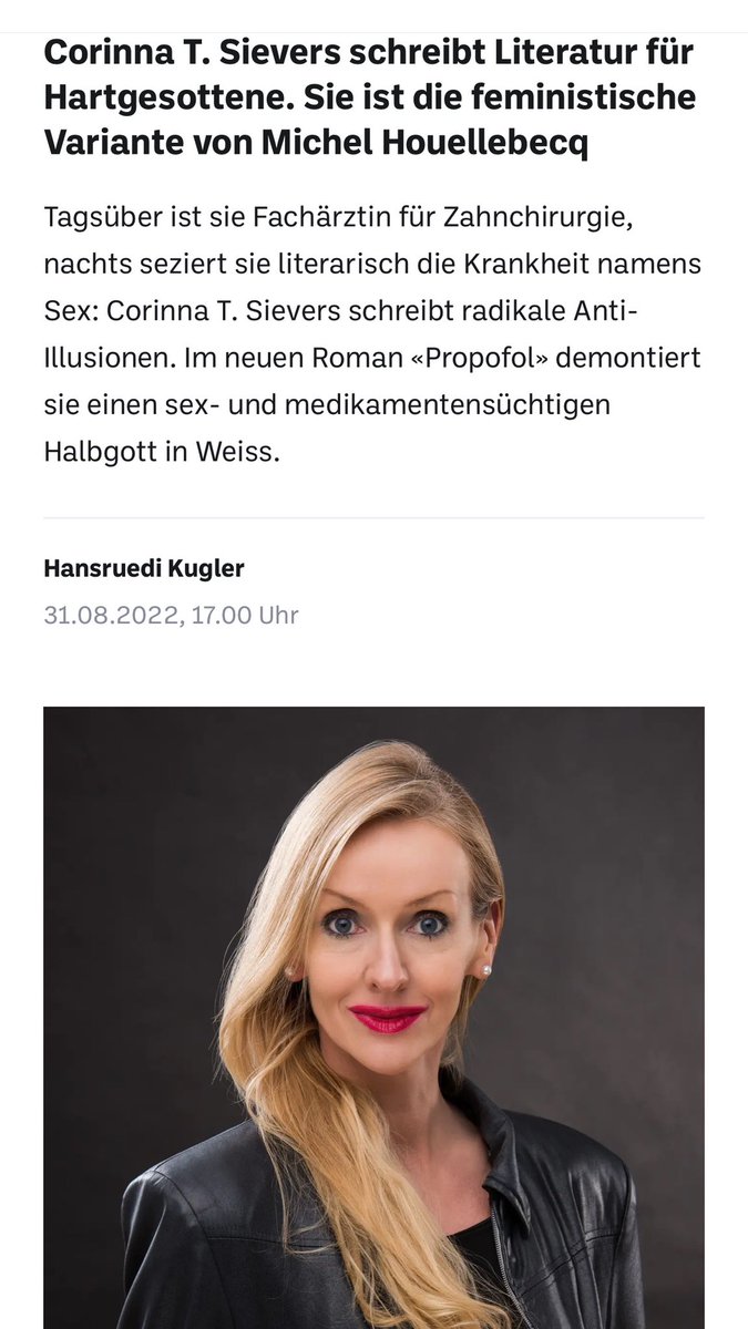 CorinnaTSievers's tweet photo. Einen Shot „Propofol“ von LiteraturPur (work in progress), Magazin (Tages-Anzeiger), Tagblatt, Tagesspiegel (Berlin). https://t.co/cuXPtKiCTK