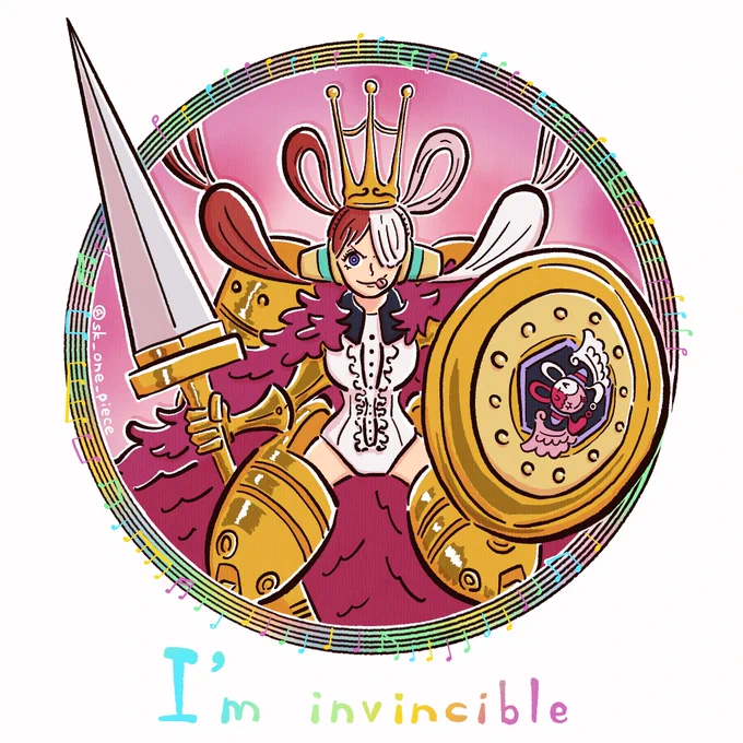 私は最強!#ONEPIECE#FILMRED文化祭 #アート部門↓メイキングはこちら 