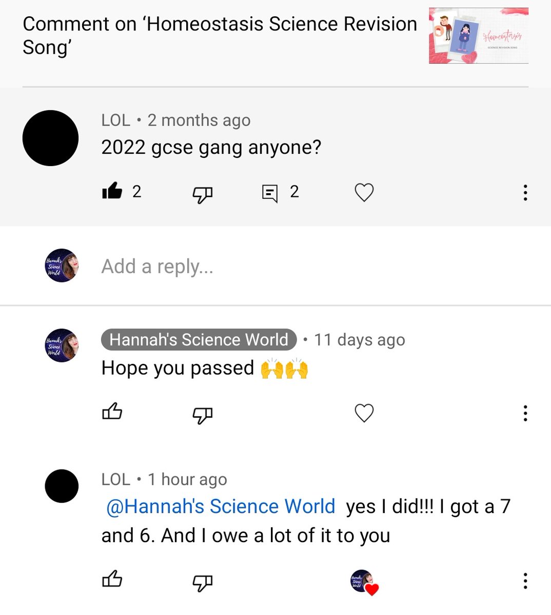 This comment on one of my YouTube science revision songs is just mind blowing 🤯🤯🤯

#science #edutwitter #thisisap #gcse
