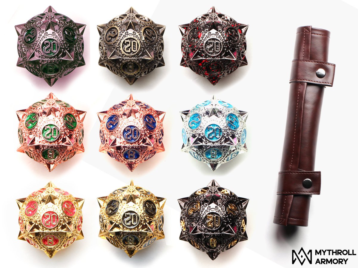 Want to win a set of #Morningstar #Dice and Dice Scroll?  Follow us and retweet to enter!  

Giveaway happens September 17th!

Or get your set at morningstar.mythrollarmory.com #dnd #dicegiveaway #dungeonsanddragons  #diceporn