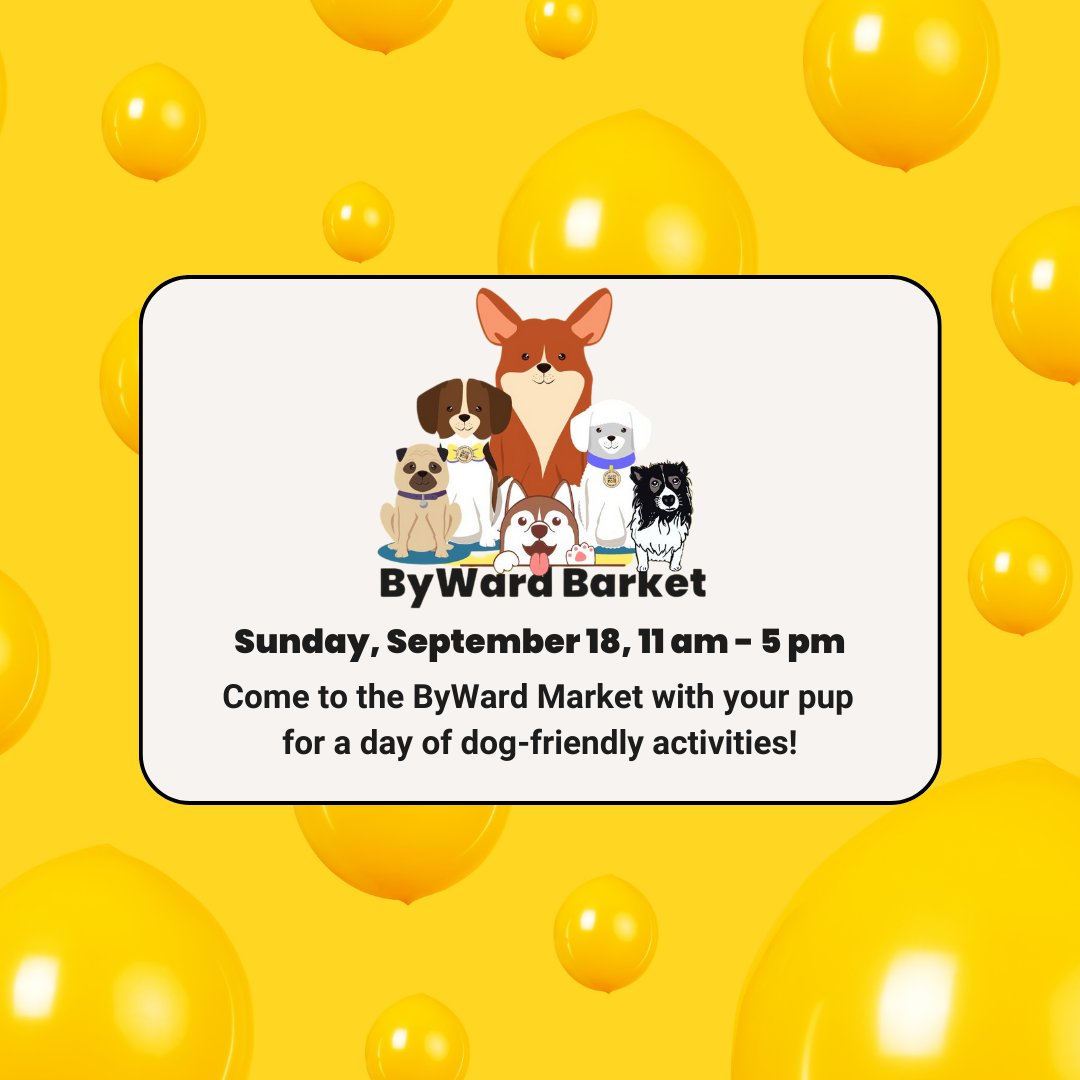 ByWardMarket_'s tweet image. Don’t miss our ByWard Barket event on Sunday, September 18, from 11-5 PM. 

We are celebrating all the dog-friendly patios, businesses and local vendors in the ByWard Market.   

Come for the pawty! 

#ByWardMarket #Barket #ByWardBarket #ottawa