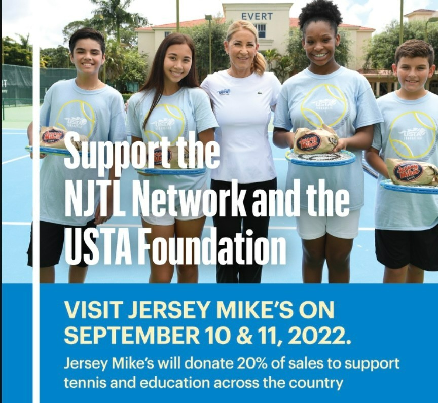 Sandwiches and tennis, does it get any better? NJTL of Trenton is participating in <a href="/jerseymikes/">Jersey Mike's Subs</a> weekend fundraiser which supports the @ustafoundation to help raise millions for tennis and education!  #njtl #servingupdreams #jerseymikes #jerseymikesgives #ustafoundation #ustams