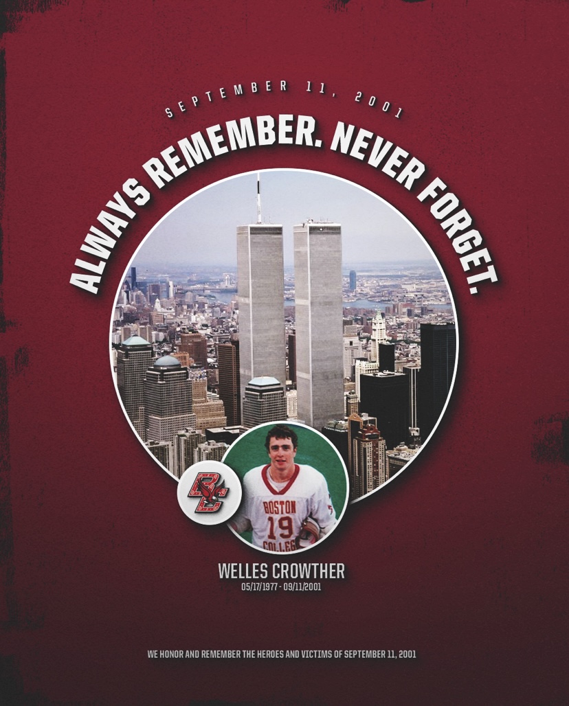 Today and every day, we honor &amp; remember the heroes and victims of 9/11/01. 

Twenty one years later, “the man in the red bandanna” has become legend, inspiring people around the world. We will continue to tell the story of Welles Remy Crowther. ❤️

#ForBoston | #ForWelles