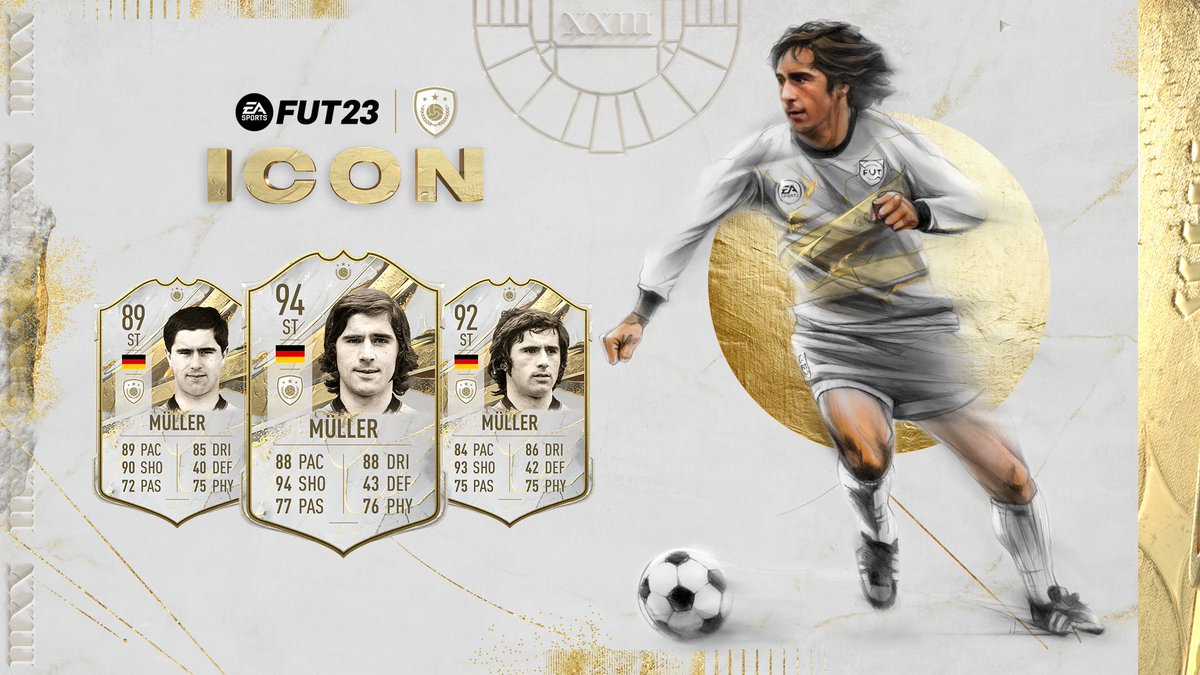 EASPORTSFC's tweet photo. The standard for goal-scoring strikers 🎯💣

Gerd Müller joins the #FIFA23 ICONs

https://t.co/GaBLWu3Mwb https://t.co/XdJEqUxHVe