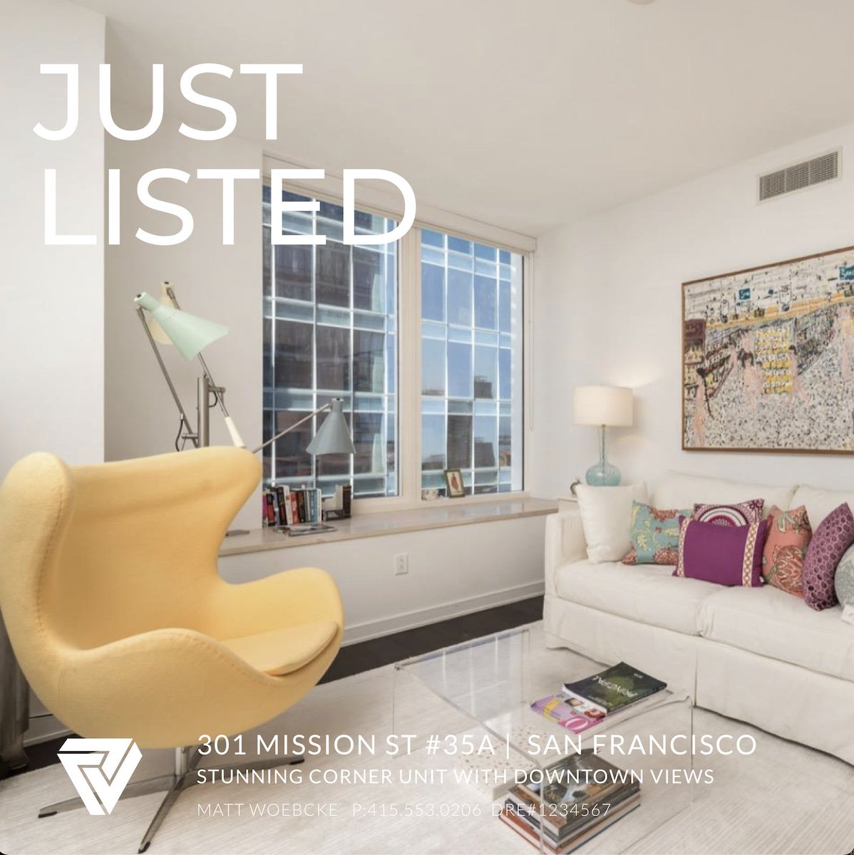 Just Listed! 301 Mission St #35A in downtown SF...Soaring 35 floors above the city skyline, this stunning home offers downtown views and a dramatic corner layout. 2 BD/2 BA at $1,795,000. 

#justlisted #luxurycondo #cornerunit #sfrealestate #mattwoebckerealestate