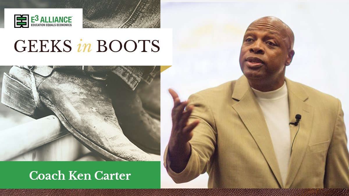 E3Alliance's tweet photo. Gala tickets are going fast! Keynote Coach Ken Carter, from the award-winning film Coach Carter, will inspire & regale with hard-hitting advice on accountability, integrity, teamwork, & leadership. Join us for an unforgettable event. https://t.co/H7YYUiAx16 #GeeksinBoots #CTXed https://t.co/aajW7hkOjb