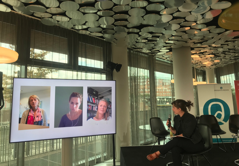 Gerade auf unserem #ProQuoteCamp22 Panel: Claudia Buckenmaier und <a href="/NatalieAmiri/">Natalie Amiri</a>, ARD-Korrespondentinnen und Reporterin #AndreaJeska. Interviewt von <a href="/pantel/">pantel kevin</a>, Reporterin im Auslandsressort des SPIEGEL. Live im Stream! youtube.com/watch?v=kSmQ-L…

#10JahreProQuote