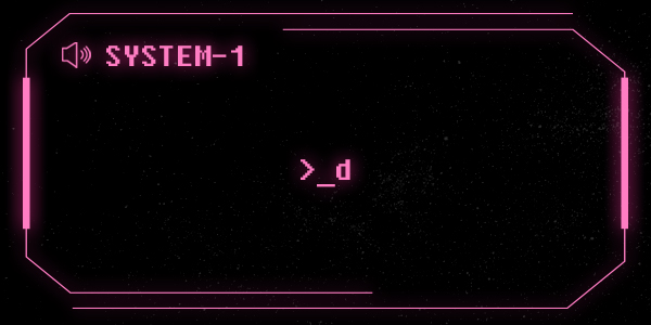 (신청서 접수중) SYSTEM-1 tweet media
