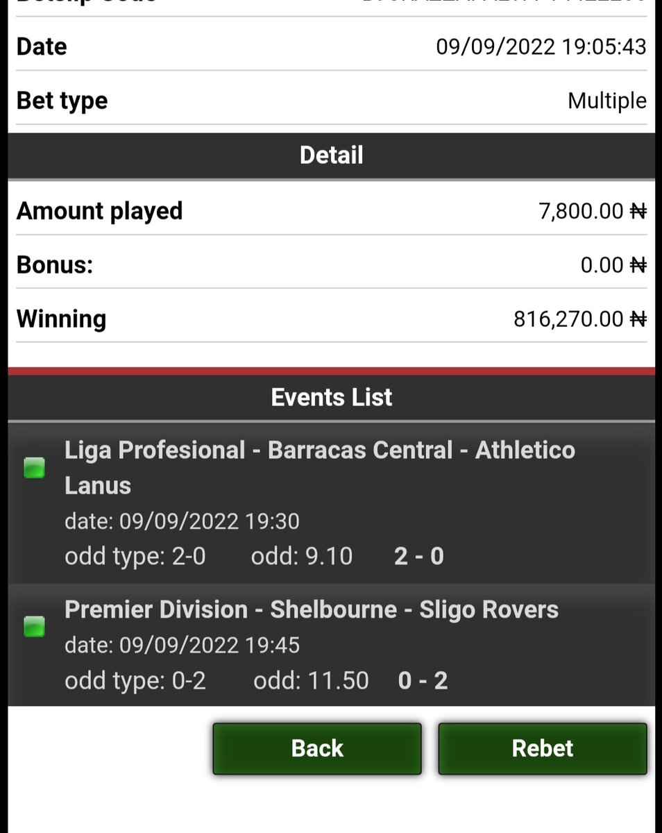 OparaIzunna's tweet photo. Thank you so much @destinybetpro1 for this wonderful vip win sir keep it up I will bring more people to you as promised, you have proven to be lucrative to me, thank you sir
#Igbos #Asake #Madrid #Leipzig #Messi #Nico #Dortmund #Martial #Kimmich #PatMcAfee #BabaSpirit #Bayern https://t.co/eqmWPPNIzy