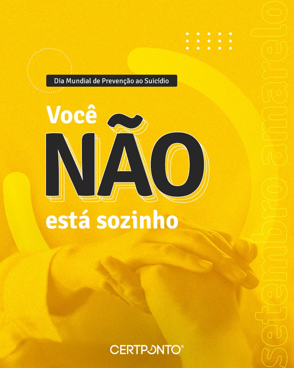 CERTPONTO's tweet image. #SetembroAmarelo