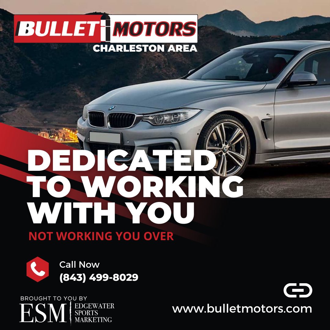 EdgewaterSM's tweet photo. Need a new vehicle? @Bullet_Motors is dedicated to working with you, not working you over!

Check their inventory: https://t.co/pUfUgV4Ho1

#charlestonbusiness #charleston #charlestonsc #southcarolina #lowcountry #chs #explorecharleston #charlestondealership #dealership #cars https://t.co/xgdNbs2Qdk
