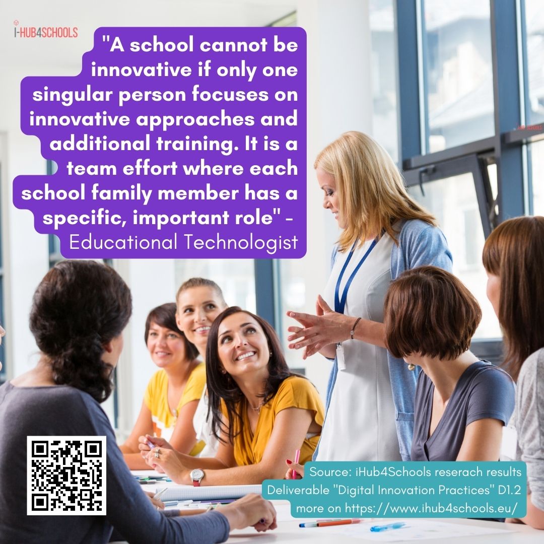 ❓Which are the #digital #innovation practices currently in place in the #schools? 👉 check research results of <a href="/IHub4schools/">iHub4Schools</a>, look for D1.2 ihub4schools.eu 
#education #mentoring #DigitalTransformation