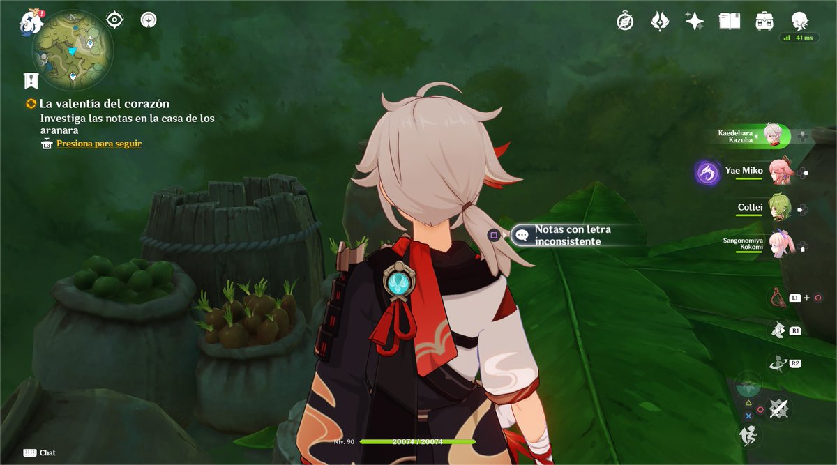 its_kyradesu's tweet photo. ⭐️ Guía Rápida ⭐️ La valentía del corazón
#GenshinImpact [Versión 3.0]
Recompensa:
🔸 30 protogemas 💎
🔸 Logro 💎
🔸 Reputación de #Sumeru 💚

1) Ve al teleport y vuela a la izquierda para encontrar una casa aranara con hilichurls. Al eliminarlos recibes un amuleto y la misión. https://t.co/iORWJwGmYk